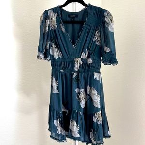 All Saints Peony blue dress